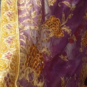 Vintage heavily embroidered Indian shawl